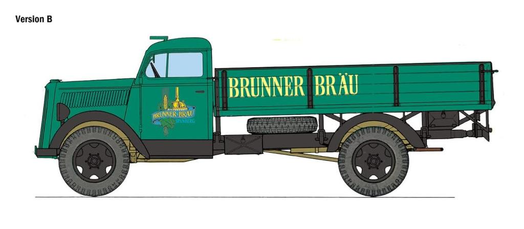 ITALERI Escala Opel Blitz Caminhão Clássico Kit de Modelo de Plástico IT3960 1/24