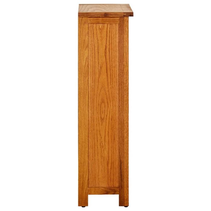 VidaXL Bookcase 45x22.5x82 Cm Solid Oak Wood