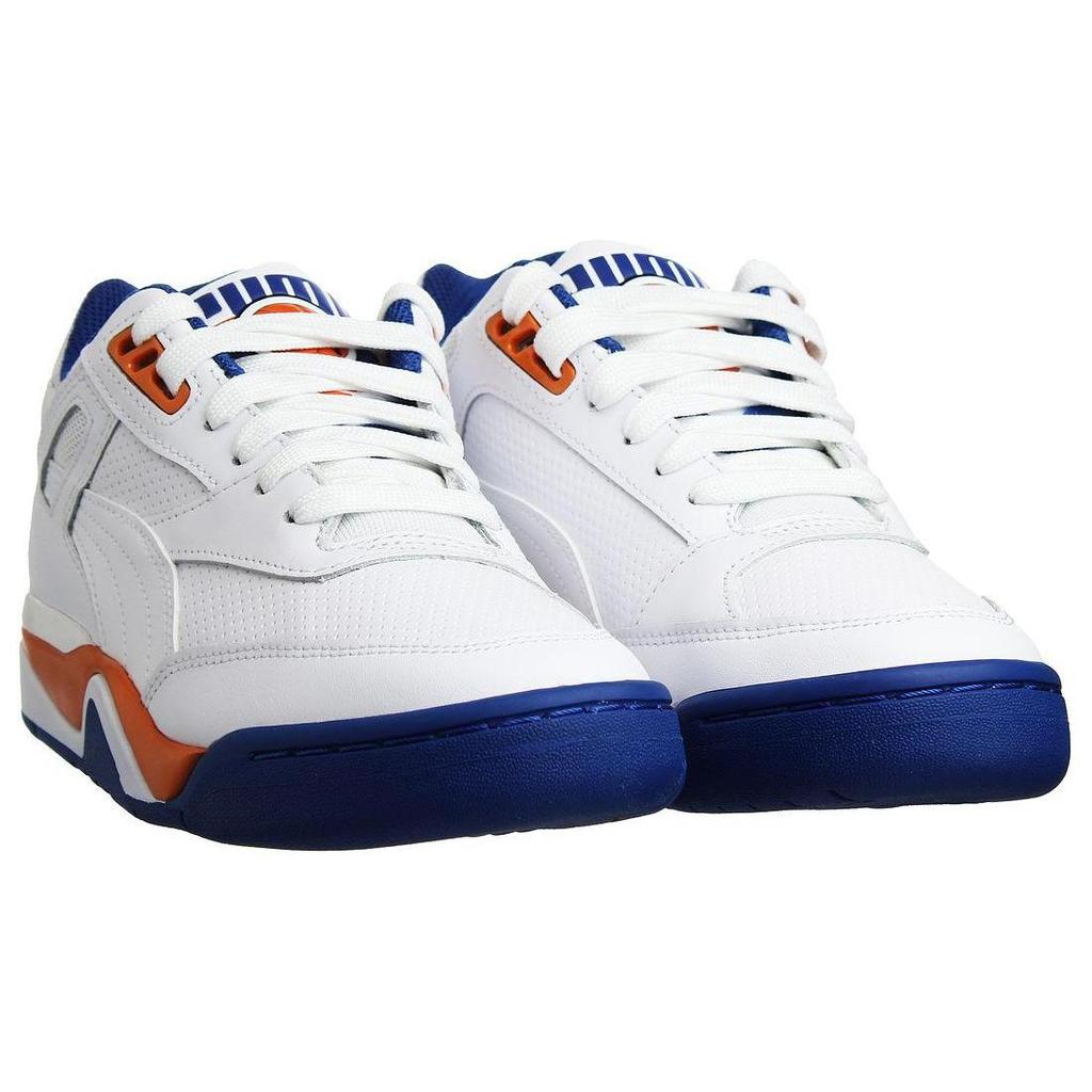 Puma Guard 'Knicks' (Unisex) White / Jaffa Orange / Game Blue Skateboard Shoes 370063 05