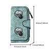 Cycling Possum Long Zipper Wallet, Large Capacity Card Holder, Unisex Clutch Bag, Fashionable Zipper Coin Purse, Suitable for Daily Use, A Great Gift