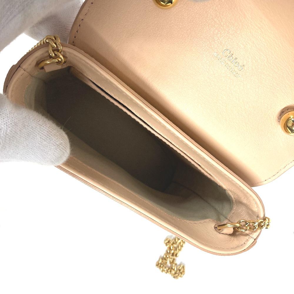 Chloe logo Abbey Rock Small 2WAY Hand Bag Crossbody Pochette Shoulder Bag