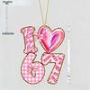 Acrylic Six Seven Valentine Ornament | Love Shaped Transparent Pendants, Drops & Finials with 67 Pattern - Ideal Valentine'S Day Gift for Couples