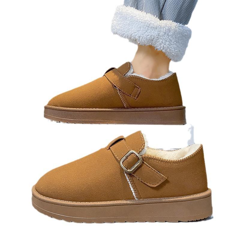 22 winter low-top snow boots cotton shoes piled thickened warm boots cotton simple foot cover
