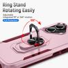 For iPhone 16 Plus Case Military Grade Ring Kickstand PC+TPU Phone Cover