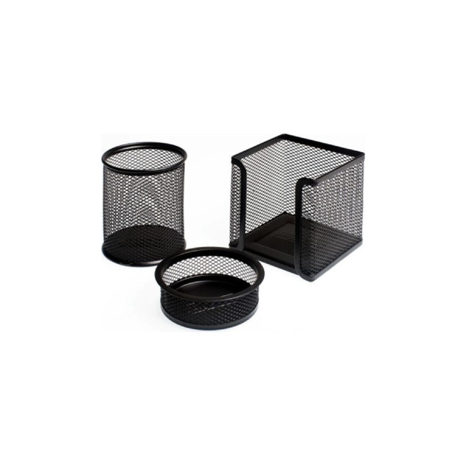 

Столешница из черного металла с перфорацией, набор из 3 шт.