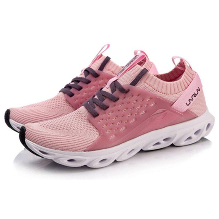 Li Ning Arc Comfortable Shock Absorption Non-Slip Wear-Resistant Breathable Lightweight Low-Top Running Shoes Women Sneaker Pink ARHN136-5