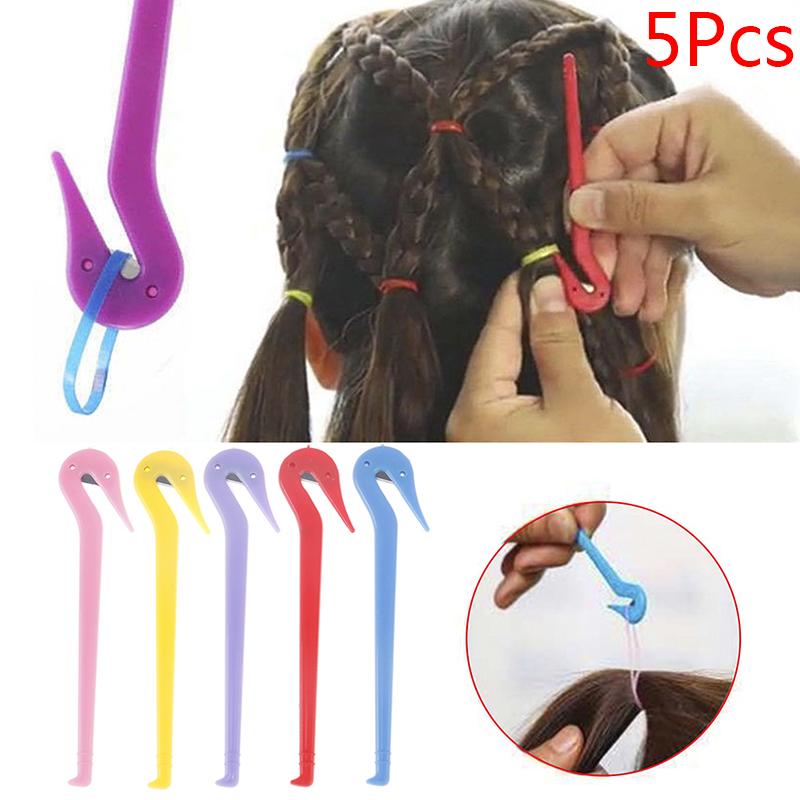 5 ks gumiček do vlasů gumový řezač dívky DIY styling vlasů pokrývka hlavy nástroj na stříhání pásků
