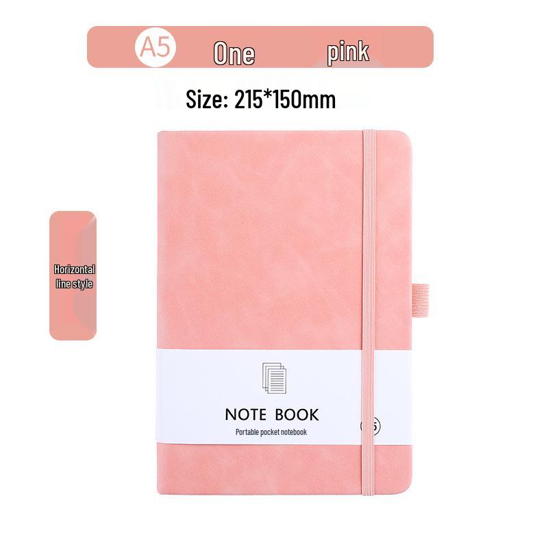 A7 Taschenformat Tragbares Hautgefühl Notizbuch - A5 Schülerkalender & Mini Besprechungsplaner mit Band