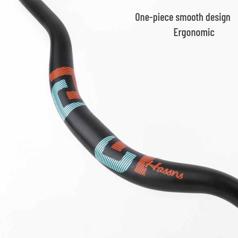 HASSNS Mountain Bike Swallow Handlebar, 31.8/35mm Diameter, AM DH Downhill, 25/35/55mm Rise