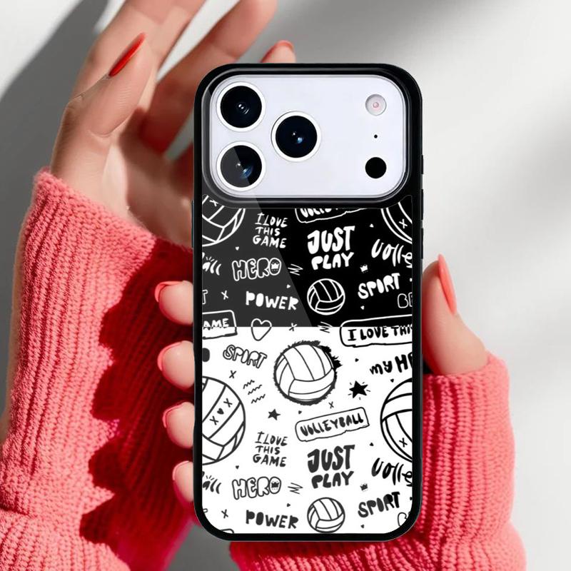 Volleyball Sport Phone Case for iPhone 17 Air 16e 15 14 13 Pro Max Back Cover for 12 11 Pro Coque