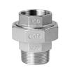 304 Stainless Steel Male & Female Thread Union Screw Fitting Oil Nipple, Oil-Tight Flat Joint Head 1/2", 3/4", 1".