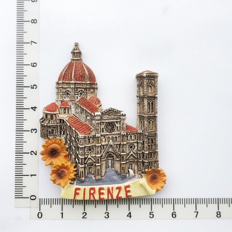 Villa Architecture Refrigerator Fridge Magnet Sticker 3D Handmade Resin Travel Gift Souvenir Collection Home Decoration