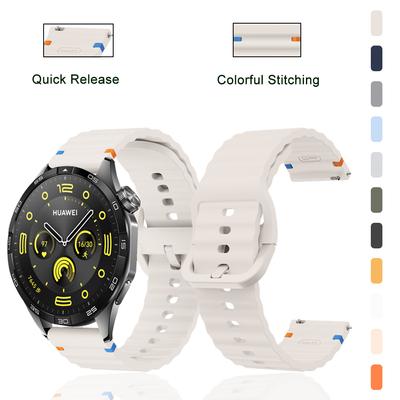 Bracelet pour Huawei GT4 46mm Caoutchouc Respirant Outdoor pour Huawei GT4/GT3/GT2 46mm Ultimate GT Runner Bracelet Universel 22mm