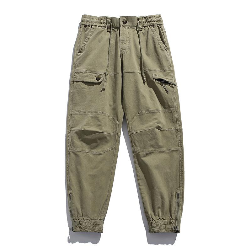 Herre Arbeidsklær Bukser med Flere Lommer Utendørs Slitesterke Herre Fritidsbukser