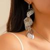 Elegant Ginkgo Leaf Tassel Earrings Trendy Design Jewelry Set Ginkgo Leaf Tassel Necklace  Women