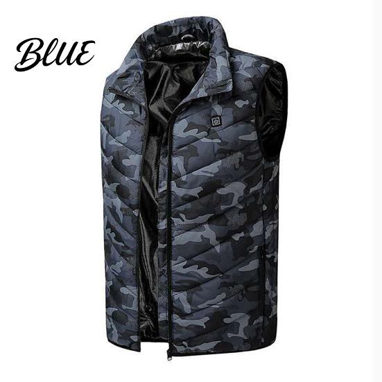 Men Winter USB Vest Thermal Constant Temperature Safe Intelligent Waistcoat