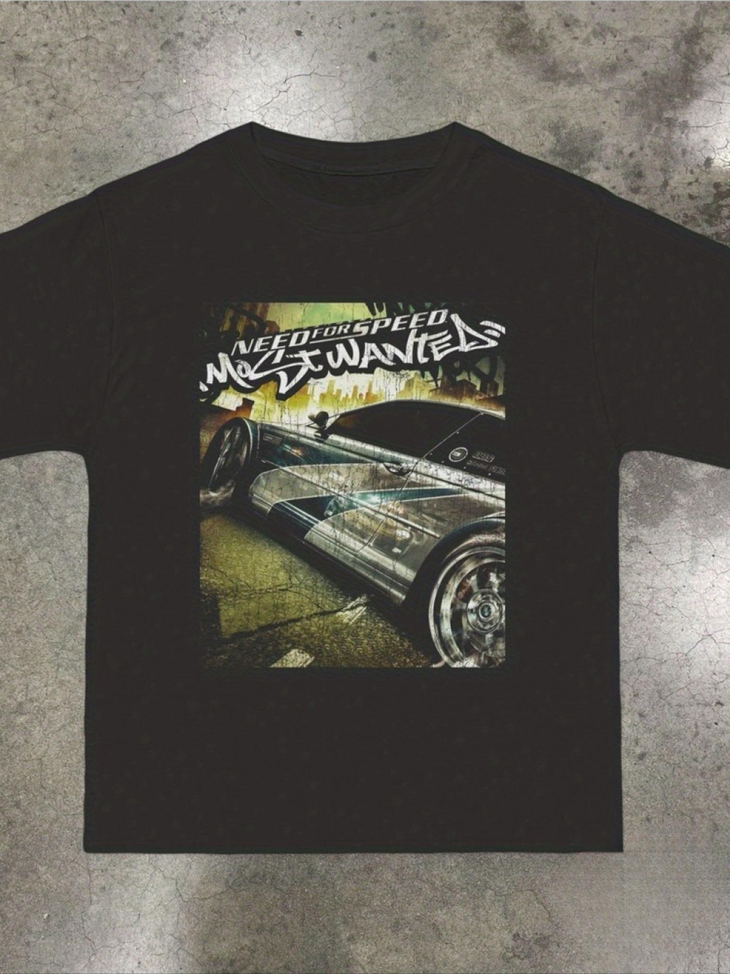 

Need for Speed Most Wanted Men s Retro Game T-Shirt Iconic Black Car and Logo Print, Regular Fit Casual Short Sleeve S разноцветный