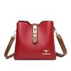 Women's bag new fashionable versatile bucket women's shoulder bag old mother embroidery thread large-capacity bag