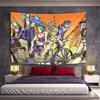 Lovely Purple Fantasy Characters Cart Bohemian Tapestry, Deep Purple Elegant Touch, Wonderful Gift for Housewarming and New Home with Hip