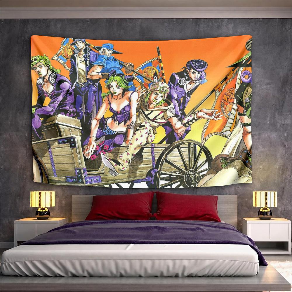 Lovely Purple Fantasy Characters Cart Bohemian Tapestry, Deep Purple Elegant Touch, Wonderful Gift for Housewarming and New Home with Hip