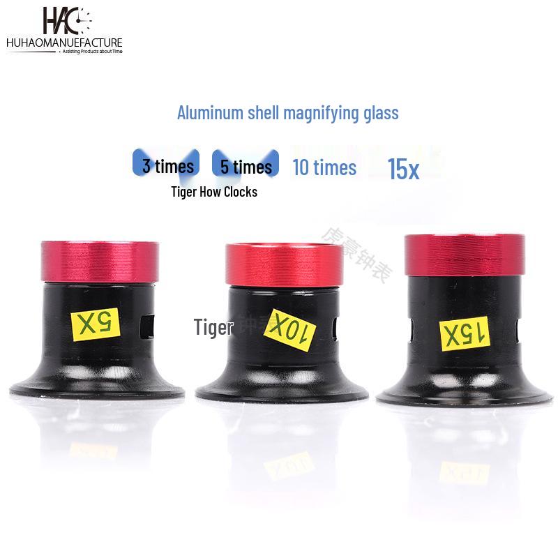 Imported Eyeglass Magnifier Set: 5x, 10x, 15x, 20x Glass Lens for Professional Watch Repair