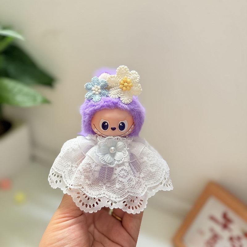 Mini Version 4.0 Vinyl Face Plush Blind Box Doll Clothes Christmas Set Small Nose Gaga Heart Bottom Password