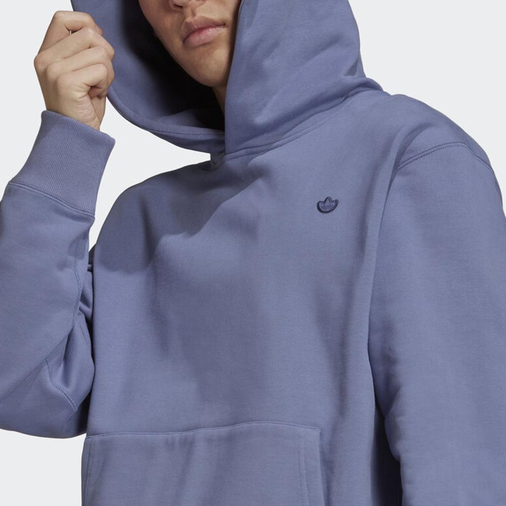 Adidas Originals Trefoil Logo Print Hoodie Men Tops Purple H62533