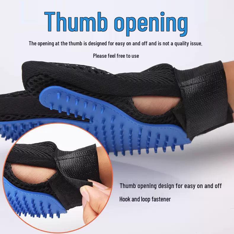 Rukavice pro péči o kočky a psy - Odstraňují uvolněnou srst, Masírují, Koupou a Zkrášlují mazlíčky