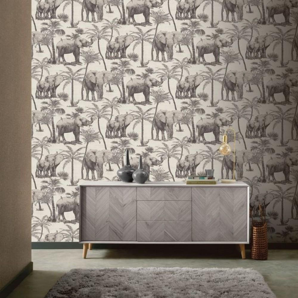 Arthouse Safari Elephant Wallpaper