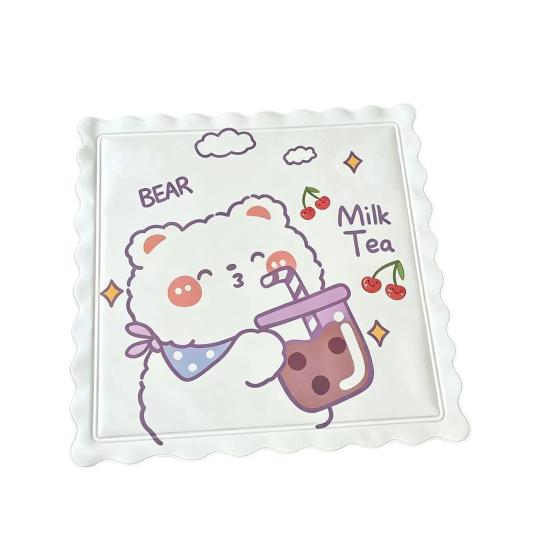 Summer Cooling Seat Cushion Cartoon Animal Print Ice A