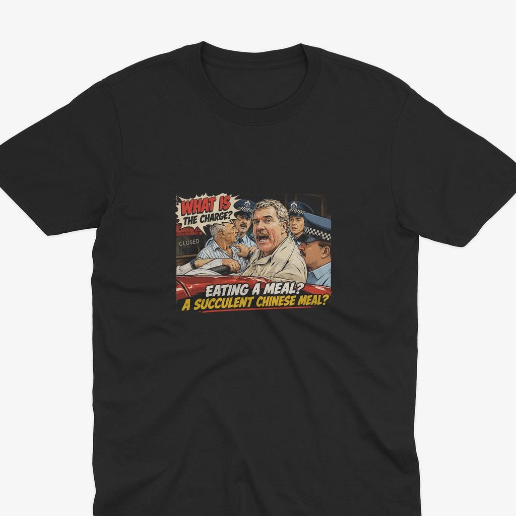ICONIC What Is The Charge Shirt T-Shirt, Succulent Chinese Meal, Chinese Meal T-Shirt, Jack Karlson T-Shirt, Democracy Manifest
