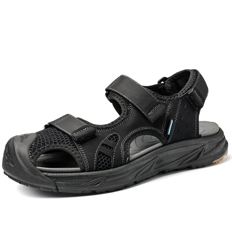 Men s Breathable Mesh Closed-Toe Beach Sandals - Large Sizes Available 44