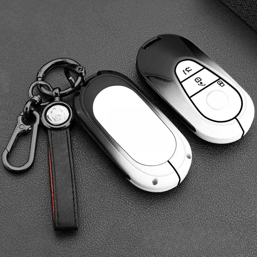 Car Key Case Cover Shell for Mercedes Benz C E S Class GLC W206 W223 W214 E300 C260 C300 S450 S500 S400 Fob Accessories