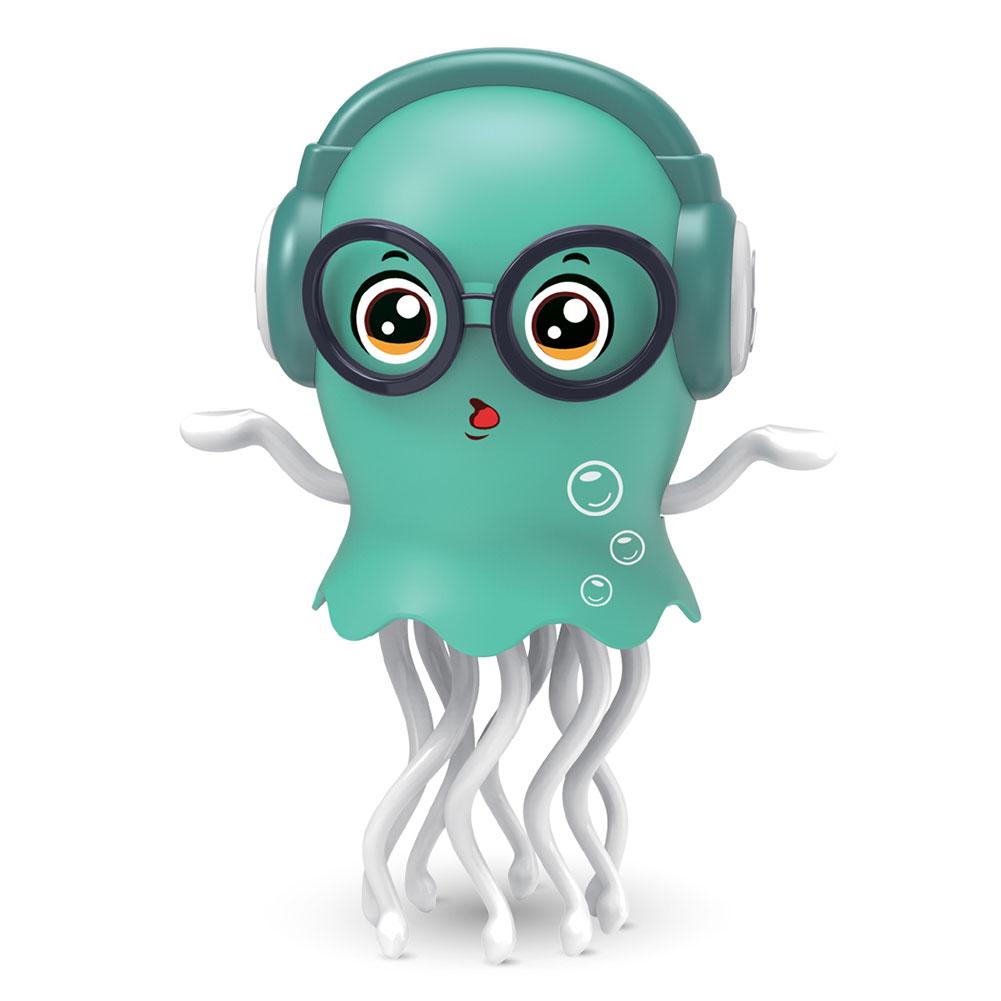 LED Dancing Funny Jellyfish Toy Smart Obstacle Avoidance Interactive Moving Toy Education Toddler Jellyfish Toy for Kids Gift