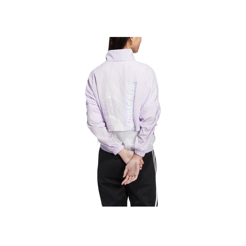 adidas Neo W Sw Apr Wb2 Sports Casual Solid Color Woven Jacket Women Jacket Light-Purple HS8844