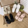 Retro Eva Outer Wear Mary Jane Slippers Shoes Summer New Women'S Cute Ballet Hole Shoes Anti Slip Outdoor Beach Sandals