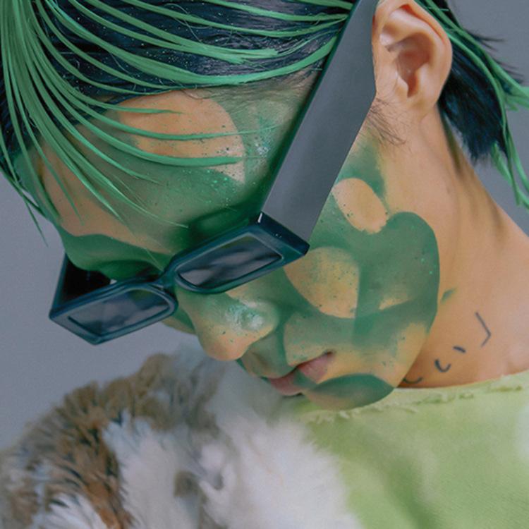 Retro Small Frame Square Sunglasses 2021 Trend Sunglasses Personalized Street Shot Narrow Frame Harajuku Glasses Tide