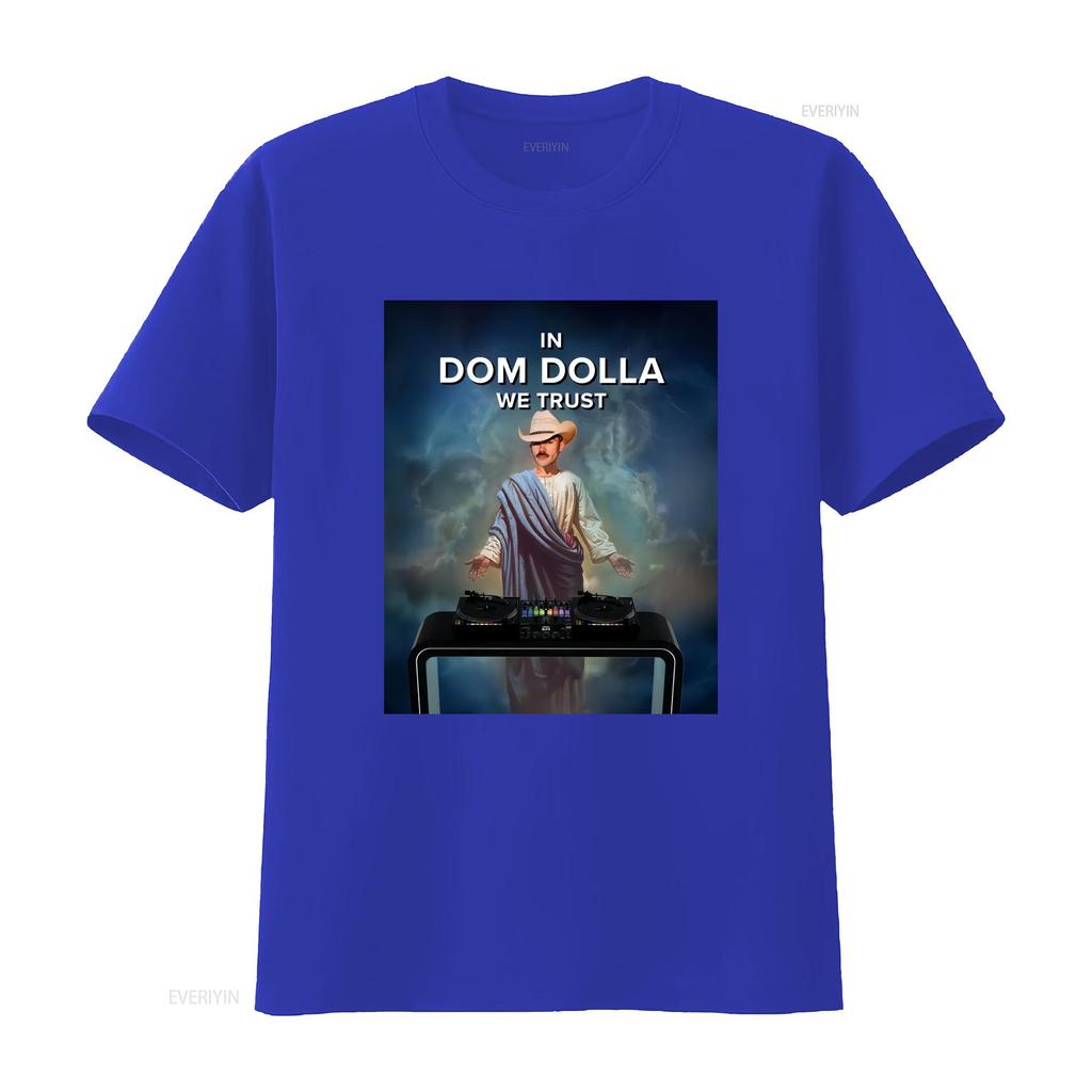 In Dom Dolla We Trust x Funny Meme House T Shirt Music Rave Dubstep Techno Top Festival Merch Electronic Dance EDM Club Casual