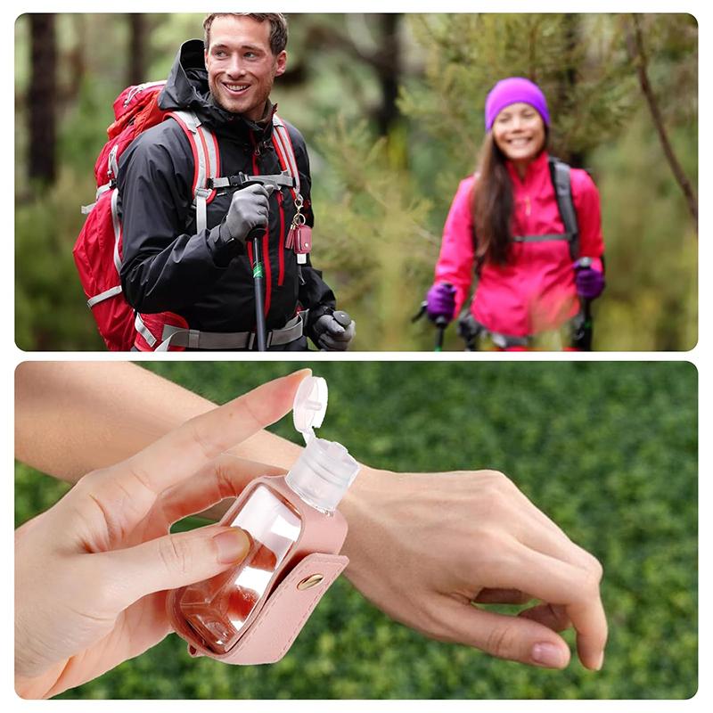 Portable Empty Bottle Keychain, 30Ml Hand Sanitizer Holder Keychain, Travel 1Oz Mini Hand Sanitizers Case For Travel