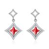 Fashionable, Simple, Light and Luxurious Four-leaf Clover Earrings for Women