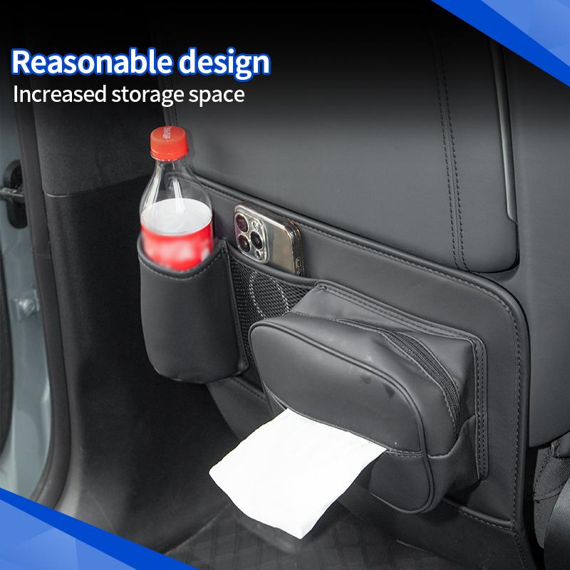 Rear Seat Kick Pad With Storage Bag For BYD Leopard 8 Denza B8 2025+ Seat Back Protection Storage Bag Interior Car Accessories