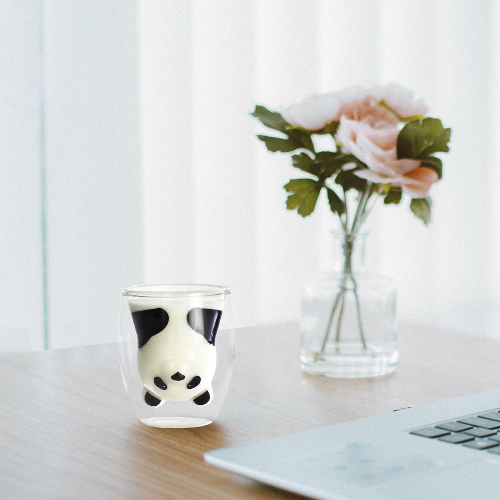 Ceramic Ai Tumbler Panda 13611 Heat-Resistant Double-Walled Size Approx. 8 H10.2