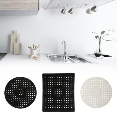 Quick Drain Quick Drying Non Slip Sink Mat Soft Rubber Tabletop Heat Insulation Kitchen Tableware Bathroom Protector Sink Mat