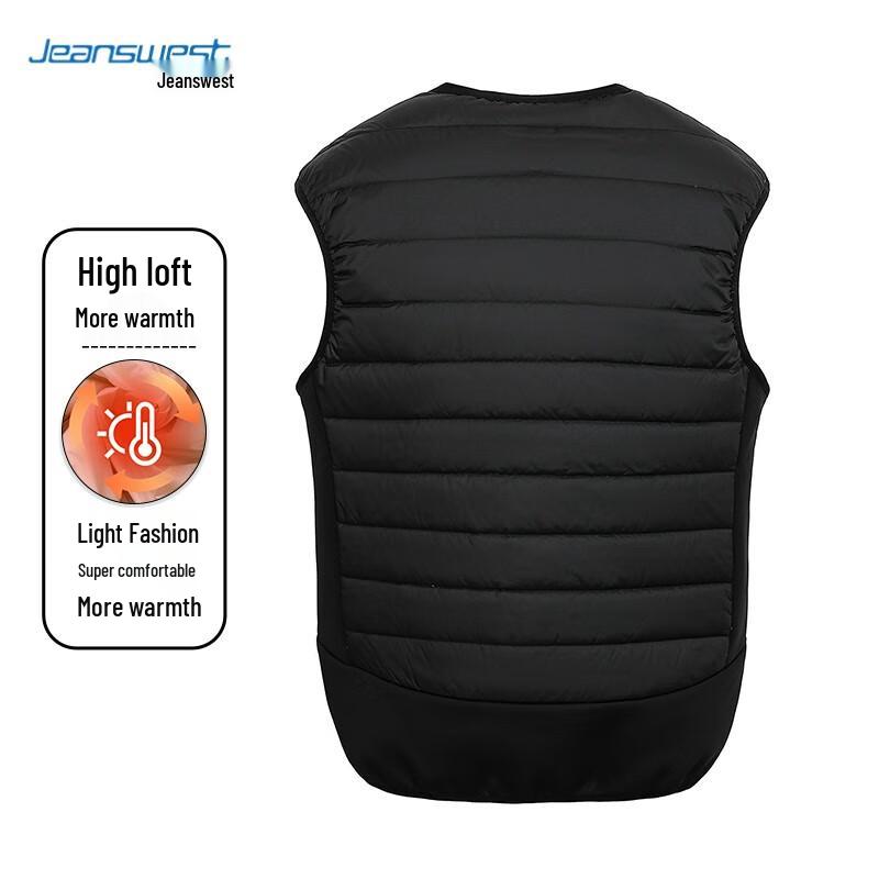 JEANSWEST Men's Warm Round Neck Down Vest