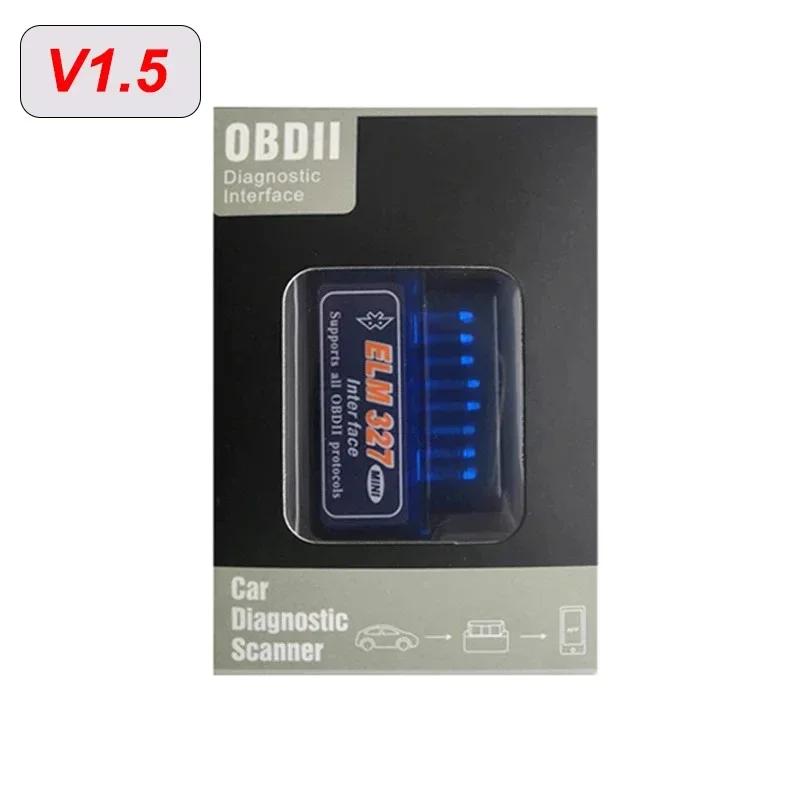 Mini ELM327 V2.1/V1.5 Bluetooth OBD2 Scanner Code Reader Car Diagnostic Tools Check Engine Scan Car Fault Detector Motorcycle