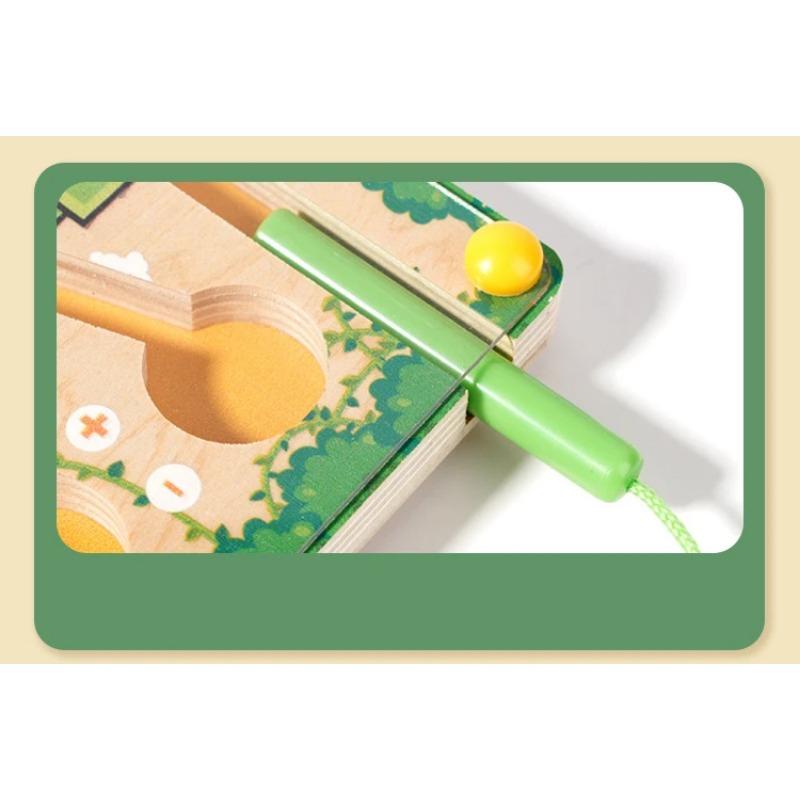 Magnetic Sorting Games Montessori Puzzle Toys Maze Board Learning Color Counting Number Classification Wooden Educational Toys