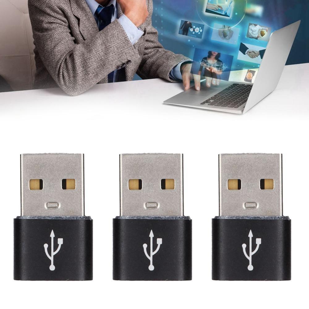 3PCS U Disk Adapter USB to TypeC Adapter USB C Female to USB Male Adapter Computer Use