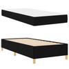 Bed Frame with Mattress Black 80 x 200 cm Fabric