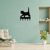 Promotion Cat 2 Kitten Key Rack & Hanger  Small 6 Inch Wide Hook Bathroom Accessories Decoration For Home Wall Sticker