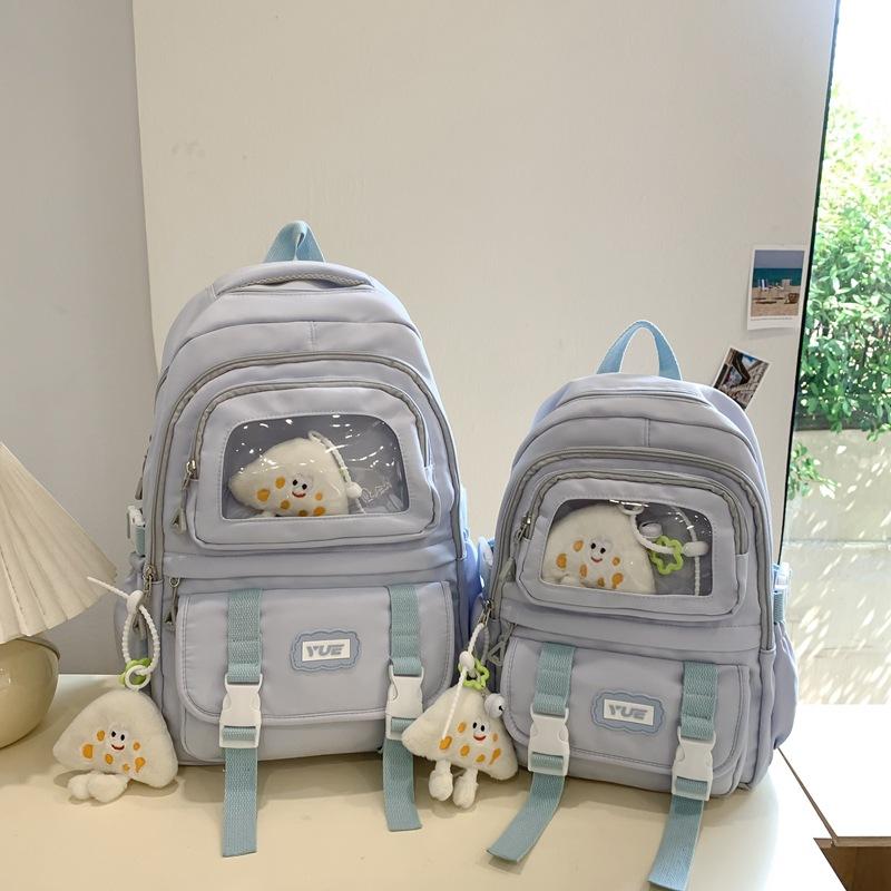 New fashion primary and junior high school student schoolbag women's simple large-capacity backpack computer backpack tide